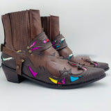Western Shoes Strap Men's Riding Boots