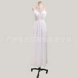 Women Lace Wedding Dress Sexy Lace Deep V Dress