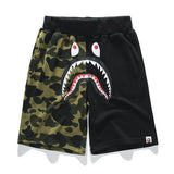 Bathing Ape Shorts Cotton Looped Fabric Men's Youth Casual Shorts Cropped Pants