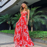 Burgundy Evening Dresses for Weddings Dress Sexy, Deep V-neck and Backless Strap Dress Beach Dress