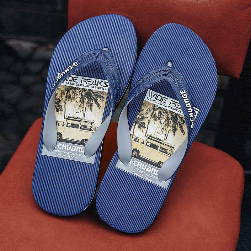 Men Slippers Non Slip Shoes Indoor Outdoor Summer Cool Outdoor Beach Trendy Shoes Men