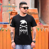 Skull T Shirt Summer Menswear plus Size Loose Short Sleeve T-shirt