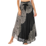Gypsy Girl Outfits Skirt Beach Vacation Dress Two-Way Large Swing Skirt