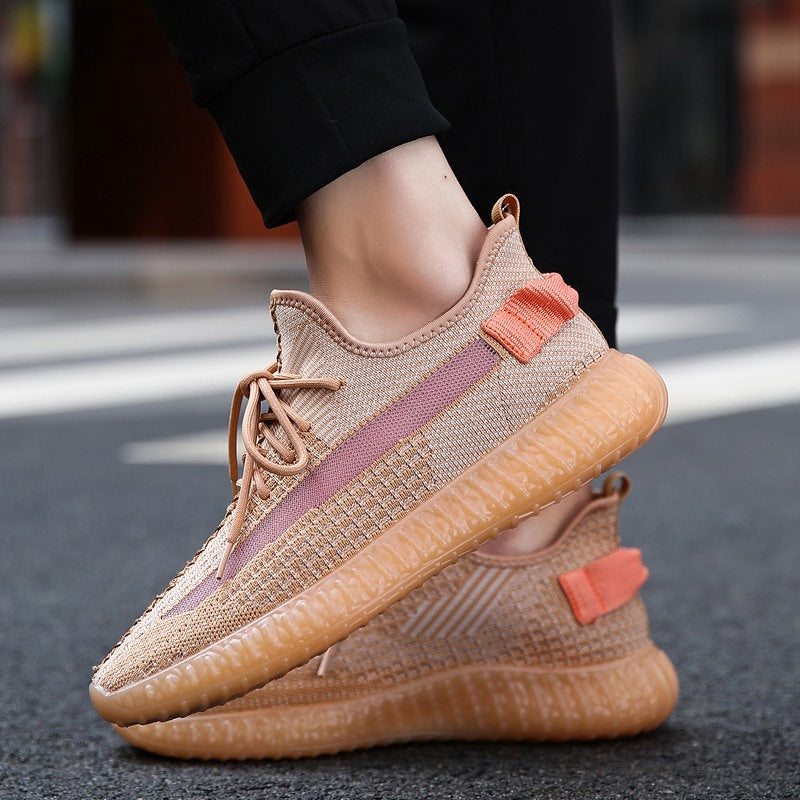 Men Sneakers Men Walking Shoes for Jogging Breathable Lightweight Shoes Flying Woven Breathable Men's Casual Sports Shoes