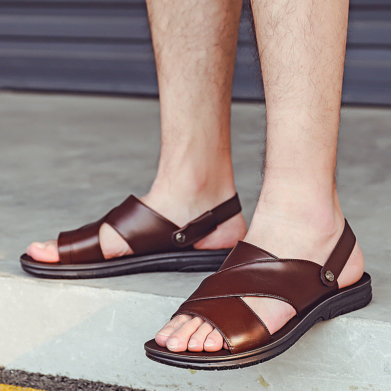 Men Sandals Indoor and Outdoor Beach Sandals Sport Flip Flops Comfort Casual Sandal Summer Men's Casual Breathable