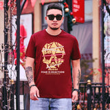Skull T Shirt Men's Summer Casual Printed Short Sleeves