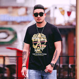 Skull T Shirt Men's Summer Casual Printed Short Sleeves