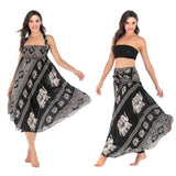 Gypsy Girl Outfits Skirt Beach Vacation Dress Two-Way Big Swing Skirt Belly Dance