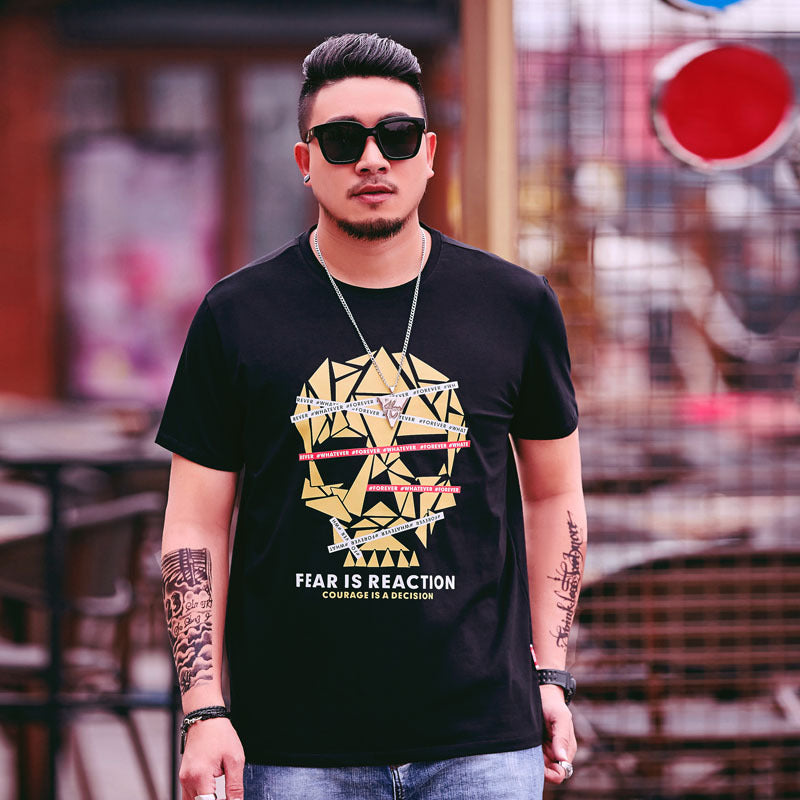 Skull T Shirt Men's Summer Casual Printed Short Sleeves