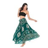 Gypsy Girl Outfits Skirt Beach Vacation Dress Two-Way Big Swing Skirt Belly Dance