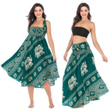 Gypsy Girl Outfits Skirt Beach Vacation Dress Two-Way Big Swing Skirt Belly Dance