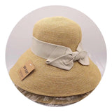 Straw Hat Spring/Summer Bowknot Beach Bucket Hat Women