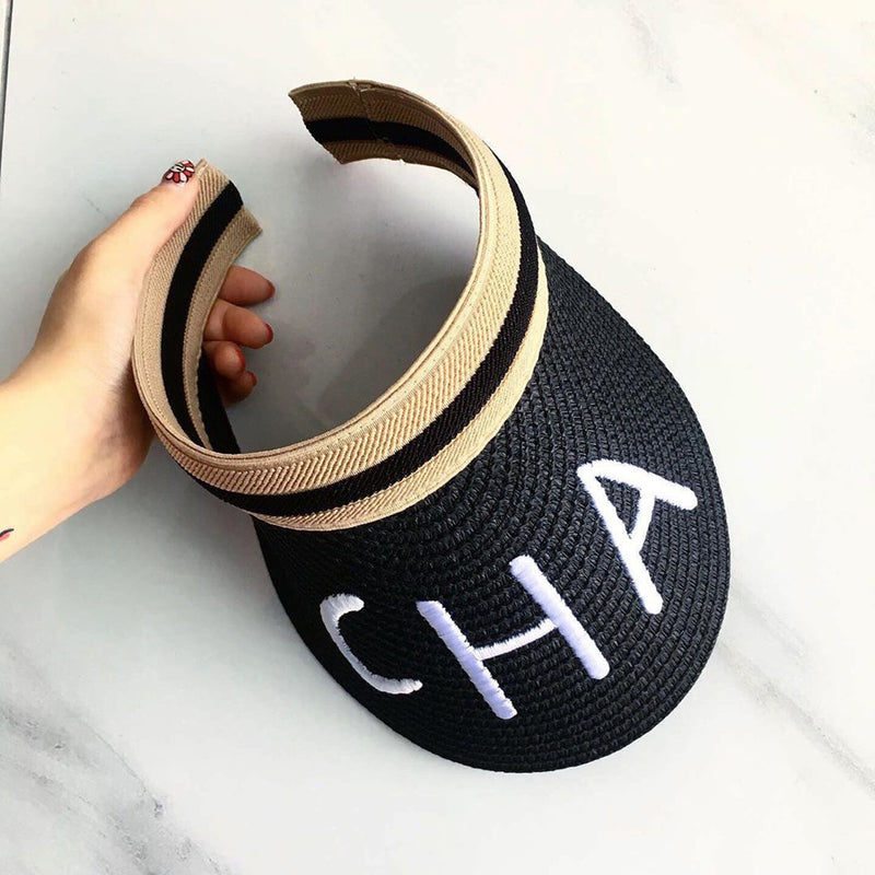 Straw Hat Summer Women's Embroidered Sun Hat