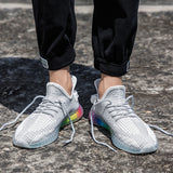 designer Sneaker Shoes Transparent Colorful Bottom Coconut Shoes Men's Sports Men's Shoes Breathable Running Shoes Summer