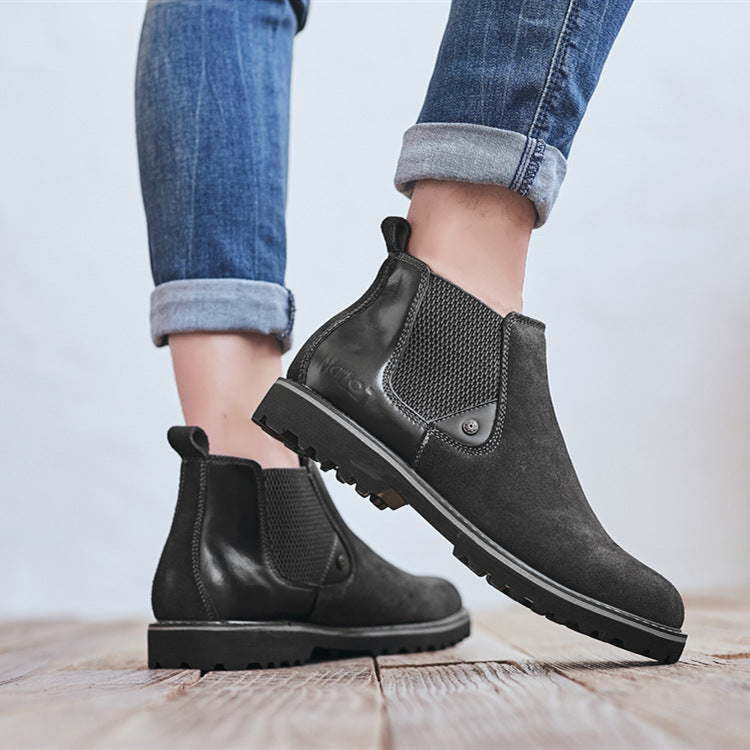 Men's Dress Shoes Classic Leather Oxfords Casual Cushioned Loafer Dr. Martens Boots Men's Fashion Casual