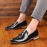 Men's Dress Shoes Classic Leather Oxfords Casual Cushioned Loafer Men's Casual Leather Shoes Business Casual Fashion