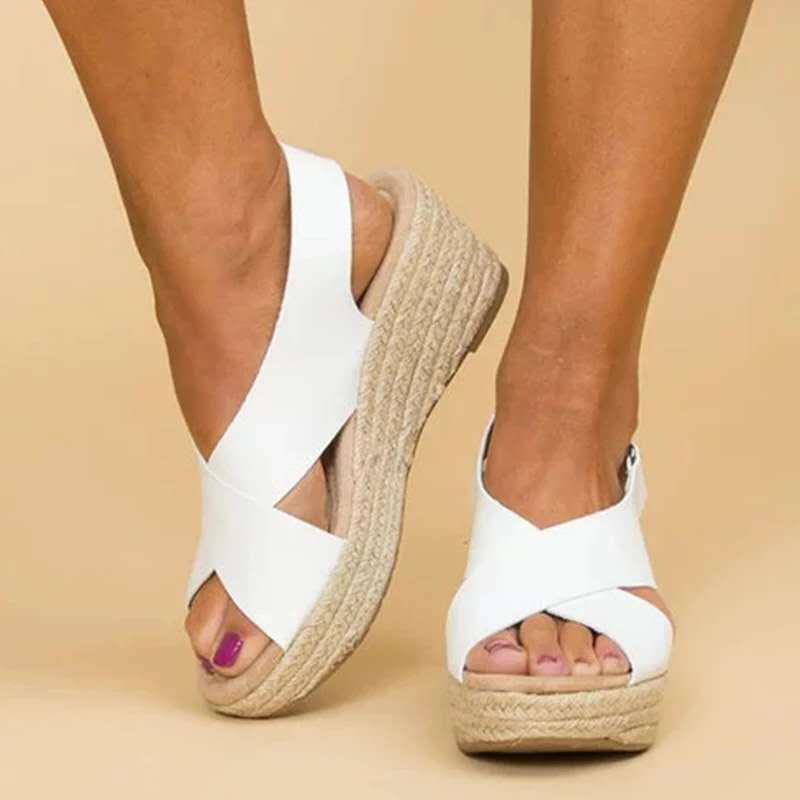 Women Platform Sandals Summer Plus Size High Heel Sandals