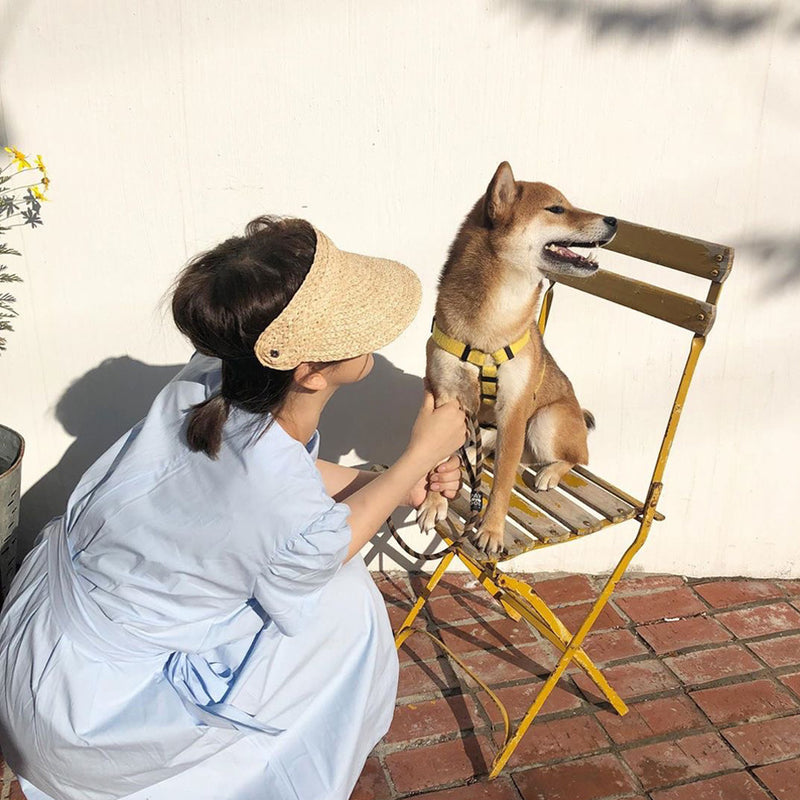 Straw Hat Topless Hat Sun-Proof Beach Straw Hat