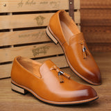 Men's Dress Shoes Classic Leather Oxfords Casual Cushioned Loafer Men's Casual Leather Shoes Business Casual Fashion