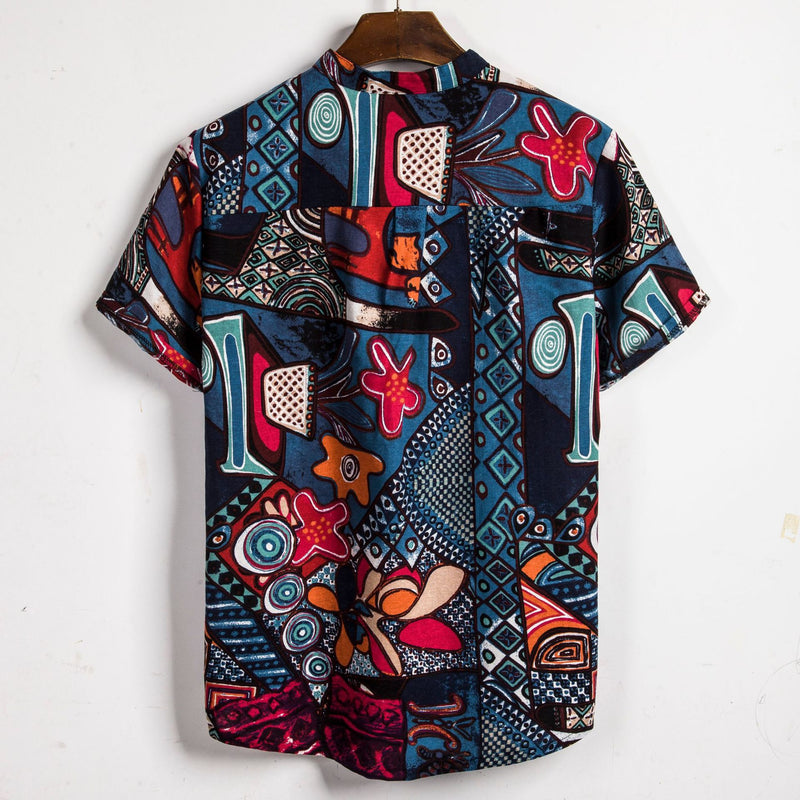 Camp Collar Shirt Printed Shirt Floral Print
