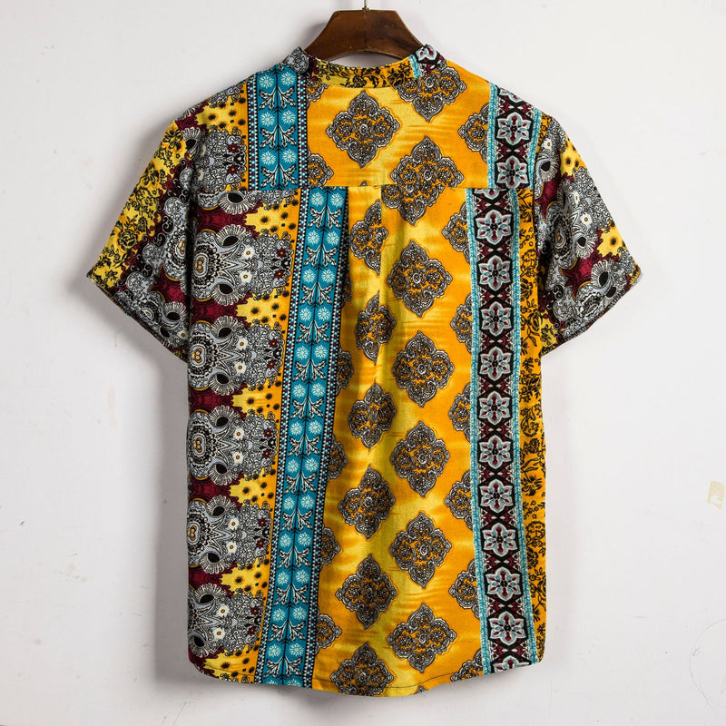 Camp Collar Shirt Floral Short Sleeve Shirt