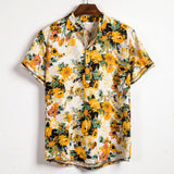 Camp Collar Shirt Floral Short Sleeve Shirt