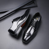 Men's Dress Shoes Classic Leather Oxfords Casual Cushioned Loafer Formal Business Leather Shoes