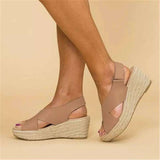 Women Platform Sandals Summer Plus Size High Heel Sandals