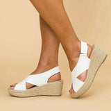 Women Platform Sandals Summer Plus Size High Heel Sandals