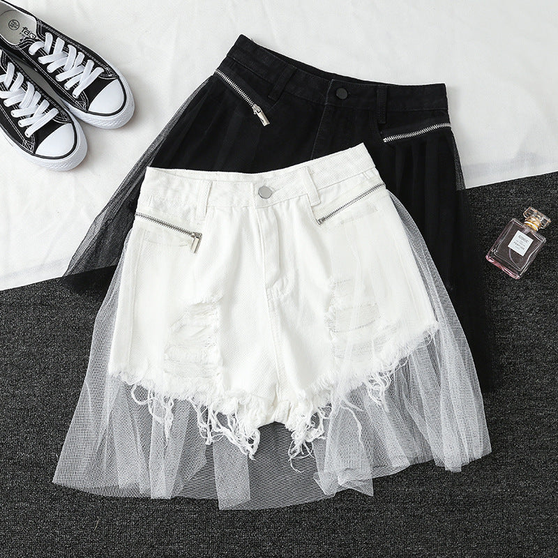 Women Jean Shorts Ripped Denim Shorts for Women Summer Hot Pants