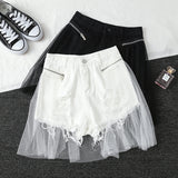 Women Jean Shorts Ripped Denim Shorts for Women Summer Hot Pants