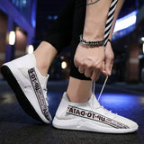 Men Sneakers Men Walking Shoes for Jogging Breathable Lightweight Shoes Men's Shoes Fly-Knit Sneakers Trendy Breathable Mesh Shoes Men's Casual Shoes
