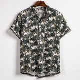 Camp Collar Shirt Floral Short Sleeve Shirt