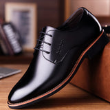 Men's Dress Shoes Classic Leather Oxfords Casual Cushioned Loafer Breathable Business Leather Shoes Summer Men's Leather Shoes Men