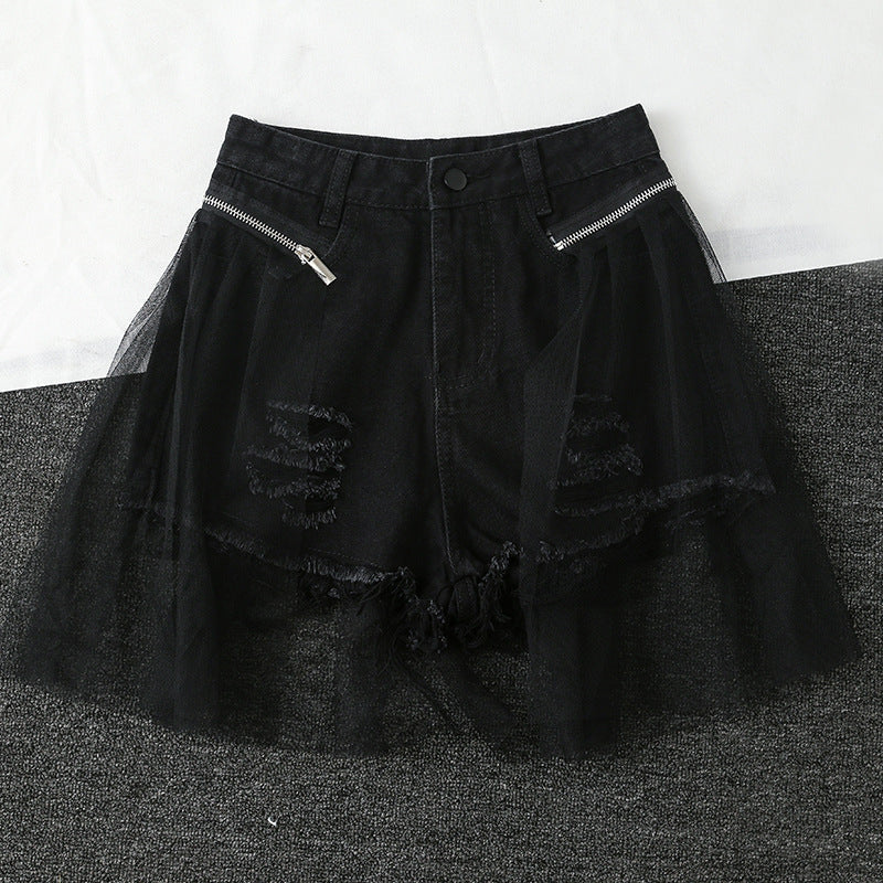 Women Jean Shorts Ripped Denim Shorts for Women Summer Hot Pants