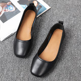 Women Black Dress Shoes Spring/Summer Leather Shoes