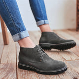 Men's Dress Shoes Classic Leather Oxfords Casual Cushioned Loafer Men Casual Martin Boots