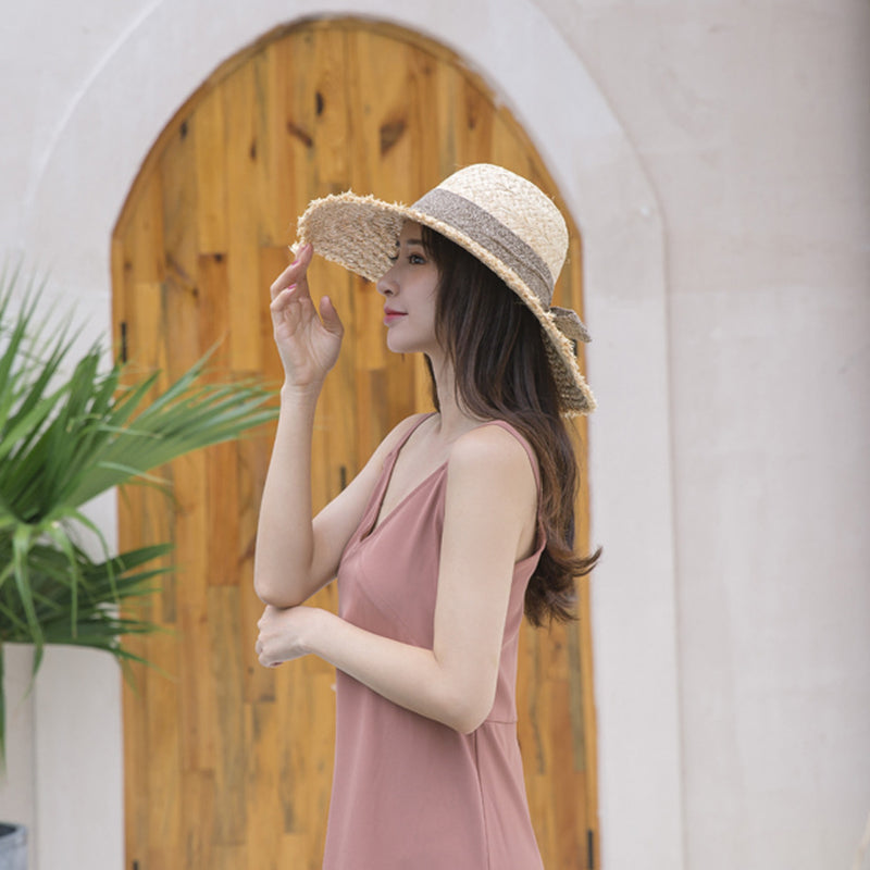 Straw Hat Straw Hat Female Big Brim Sun-Proof Sun-Proof Vacation Beach Sun Hat