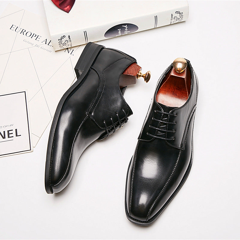 Men's Dress Shoes Classic Leather Oxfords Casual Cushioned Loafer Leather Shoes Men's Gentleman Formal Wear Business Casual