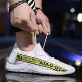 Men Sneakers Men Walking Shoes for Jogging Breathable Lightweight Shoes Men's Shoes Fly-Knit Sneakers Trendy Breathable Mesh Shoes Men's Casual Shoes