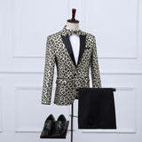 Black Tie Attire Sequined Performance Suit Men's Suit Set