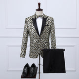 Black Tie Attire Sequined Performance Suit Men's Suit Set