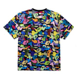 Bape Bearbrick T Shirt Cartoon Printed Color T-Shirt Casual Loose Men And Women Same Style