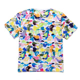 Bape Bearbrick T Shirt Cartoon Printed Color T-Shirt Casual Loose Men And Women Same Style