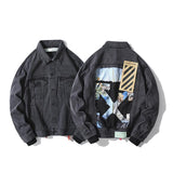 Off White Arrow Denim Jacket Jean Coat Off Ow Arrow Denim Jacket For Men And Women Owt