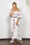 Beth Dutton Bohemian Dress Summer Spring Maxi Dresses Embroidered Goddess Dress
