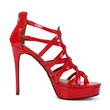 Gold Heels Nightclub Men's and Women's Ultra-High Heel Sandals