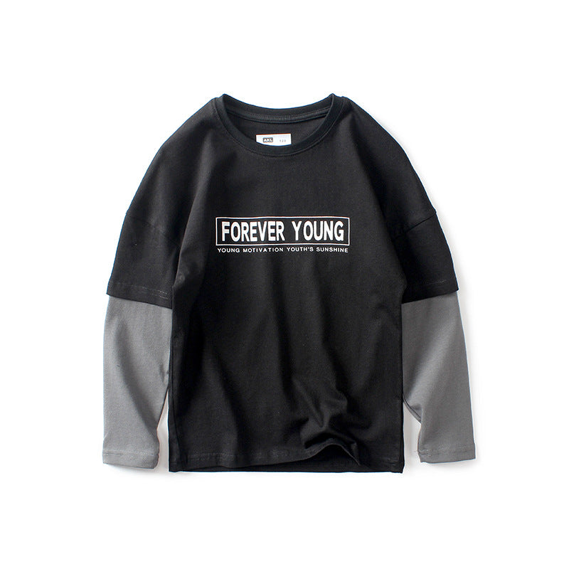 Children Long Sleeve Shirts Fall Babies' Long Sleeve T-shirt 100% Cotton Coat