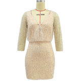 Lady Gaga Dress Long Sleeve Sexy Hip Skirt Pencil Skirt