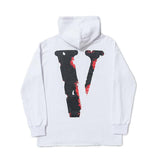 Vlone Hoodie Printed Plus Size Retro Sports Loose Street Hoodie Men